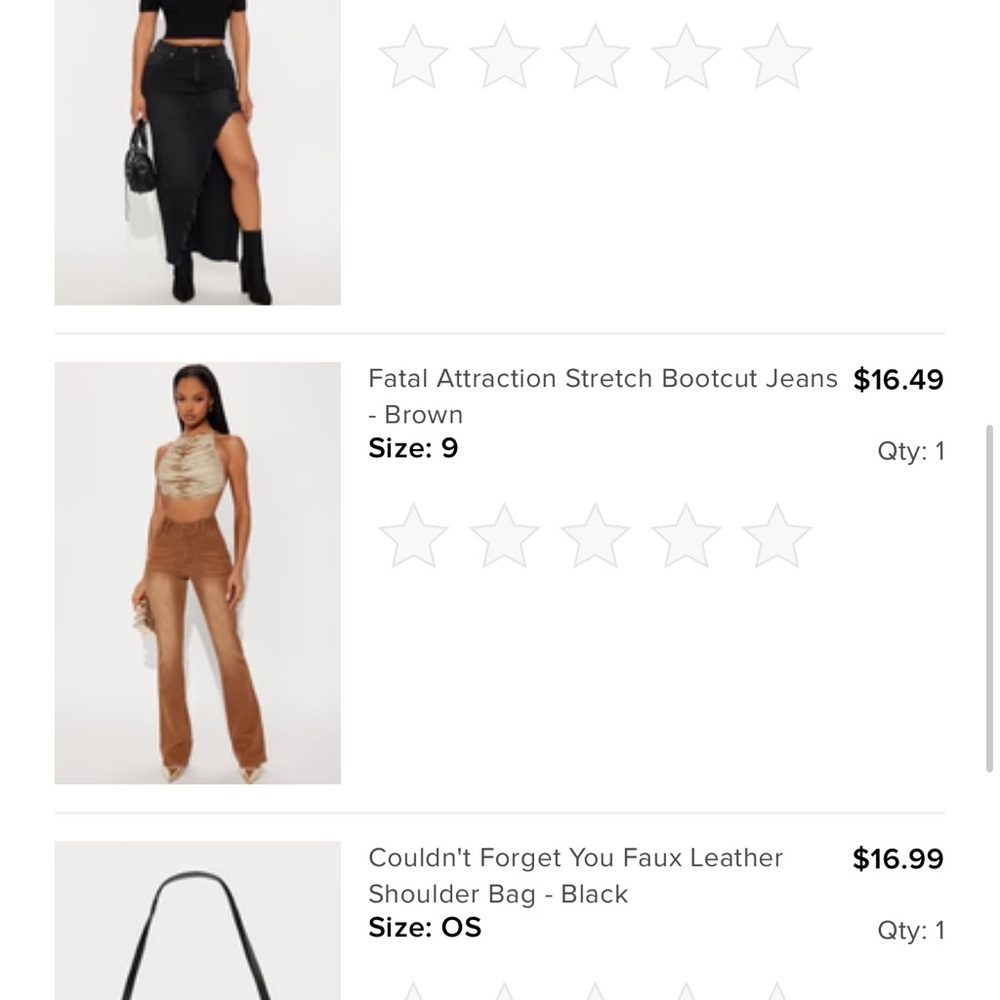 Fashion Nova Brown Bootcut Jeans
